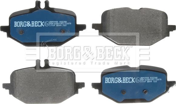 Borg & Beck BBP2980 - Komplet Pločica, disk-kočnica www.molydon.hr