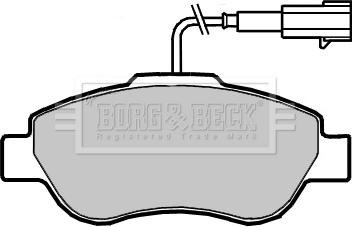 Borg & Beck BBP2416 - Komplet Pločica, disk-kočnica www.molydon.hr