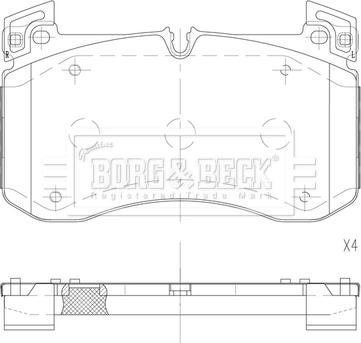 Borg & Beck BBP2890 - Komplet Pločica, disk-kočnica www.molydon.hr