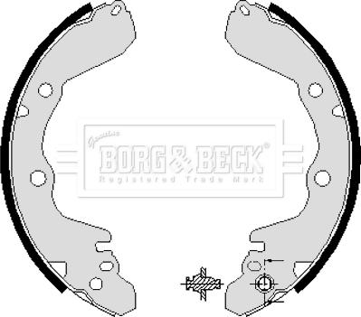 Borg & Beck BBS6038 - Komplet kočnica, bubanj kočnice www.molydon.hr