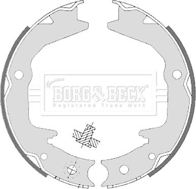 Borg & Beck BBS6329 - Komplet kočionih obloga, rucna kočnica www.molydon.hr