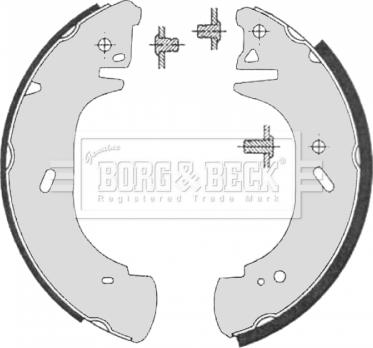 Borg & Beck BBS6325 - Komplet kočnica, bubanj kočnice www.molydon.hr