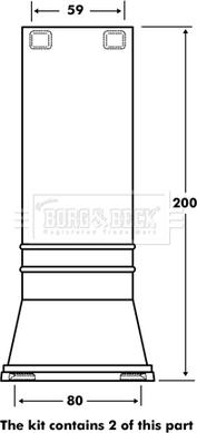 Borg & Beck BPK7099 - Komplet za zaštitu od prasine, amortizer www.molydon.hr