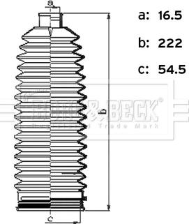 Borg & Beck BSG3496 - Kompletna Manžeta, upravljanje www.molydon.hr