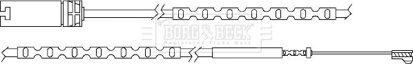 Borg & Beck BWL3055 - Signalni kontakt, trosenje kočione plocice www.molydon.hr