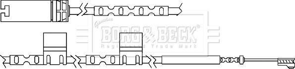 Borg & Beck BWL3053 - Signalni kontakt, trosenje kočione plocice www.molydon.hr
