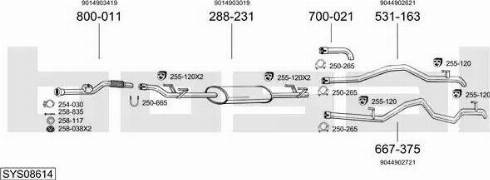 Bosal SYS08614 - Ispušni sistem www.molydon.hr
