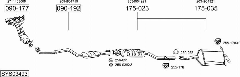 Bosal SYS03493 - Ispušni sistem www.molydon.hr