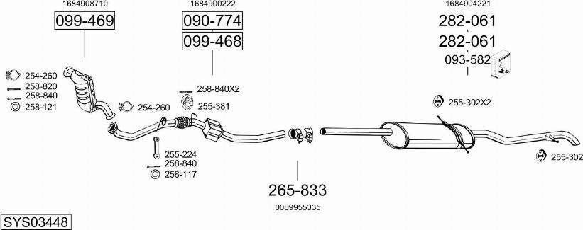 Bosal SYS03448 - Ispušni sistem www.molydon.hr