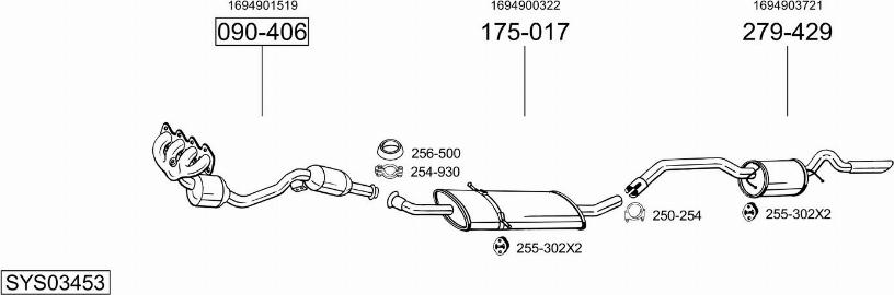 Bosal SYS03453 - Ispušni sistem www.molydon.hr
