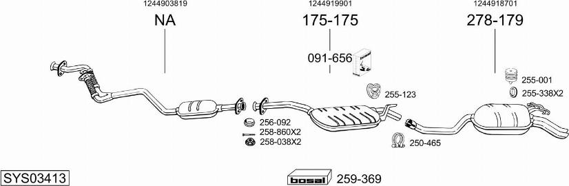 Bosal SYS03413 - Ispušni sistem www.molydon.hr