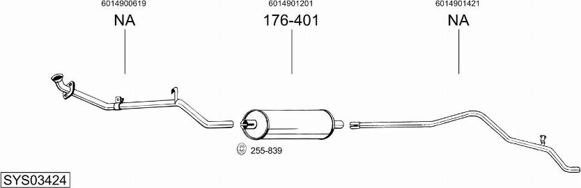 Bosal SYS03424 - Ispušni sistem www.molydon.hr
