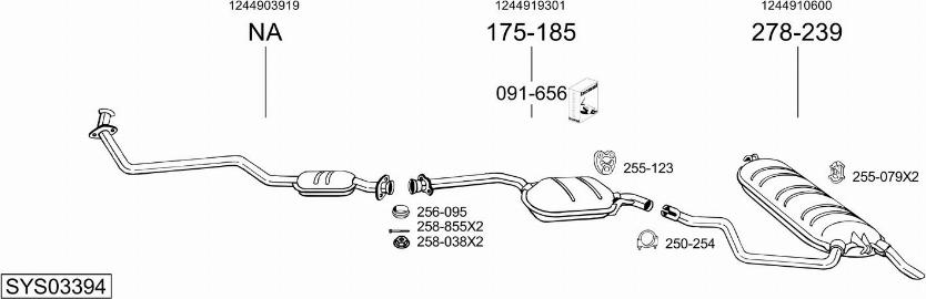 Bosal SYS03394 - Ispušni sistem www.molydon.hr
