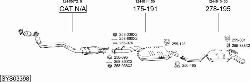 Bosal SYS03398 - Ispušni sistem www.molydon.hr