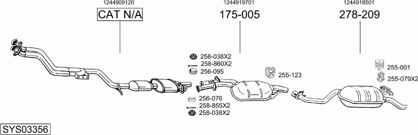 Bosal SYS03356 - Ispušni sistem www.molydon.hr