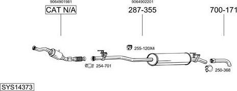 Bosal SYS14373 - Ispušni sistem www.molydon.hr