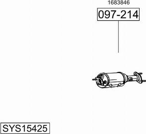 Bosal SYS15425 - Ispušni sistem www.molydon.hr