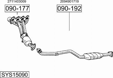 Bosal SYS15090 - Ispušni sistem www.molydon.hr