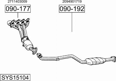 Bosal SYS15104 - Ispušni sistem www.molydon.hr