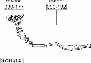Bosal SYS15105 - Ispušni sistem www.molydon.hr