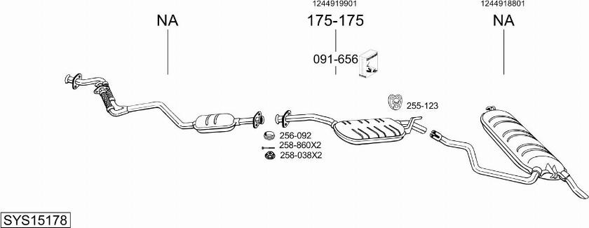 Bosal SYS15178 - Ispušni sistem www.molydon.hr