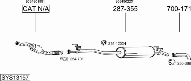 Bosal SYS13157 - Ispušni sistem www.molydon.hr