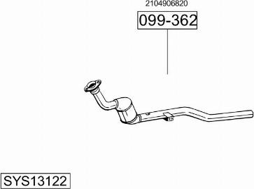 Bosal SYS13122 - Ispušni sistem www.molydon.hr