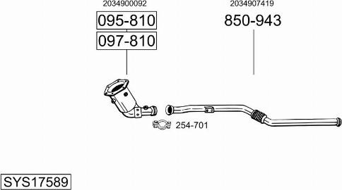 Bosal SYS17589 - Ispušni sistem www.molydon.hr