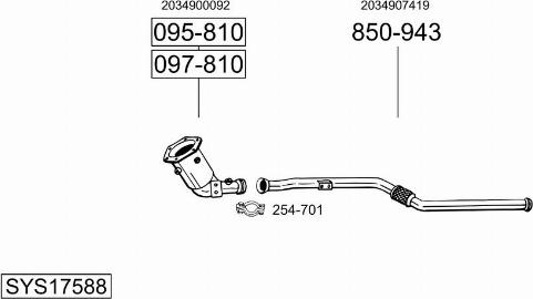 Bosal SYS17588 - Ispušni sistem www.molydon.hr