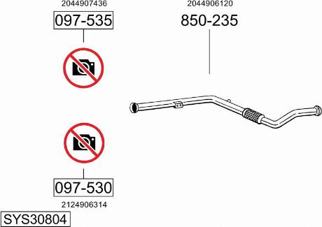 Bosal SYS30804 - Ispušni sistem www.molydon.hr