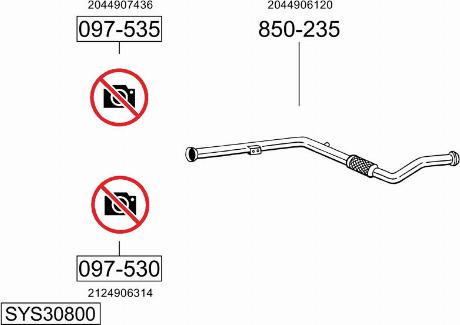 Bosal SYS30800 - Ispušni sistem www.molydon.hr
