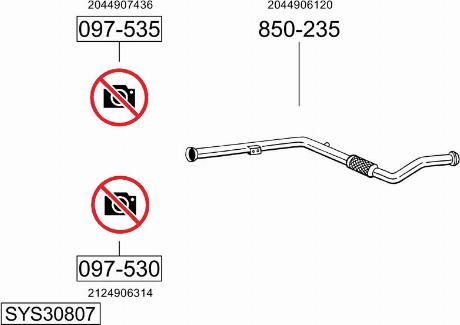 Bosal SYS30807 - Ispušni sistem www.molydon.hr