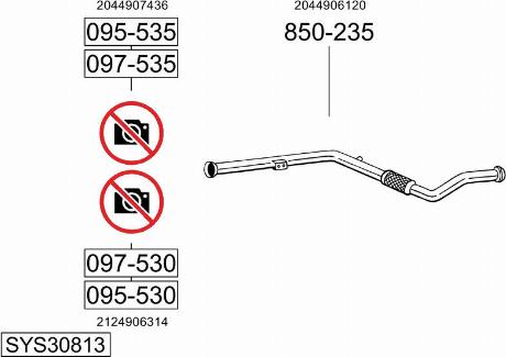 Bosal SYS30813 - Ispušni sistem www.molydon.hr