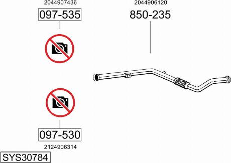 Bosal SYS30784 - Ispušni sistem www.molydon.hr