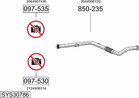 Bosal SYS30786 - Ispušni sistem www.molydon.hr