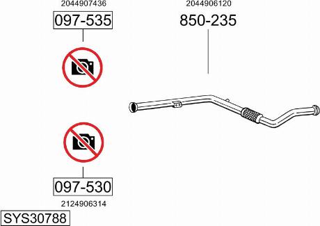 Bosal SYS30788 - Ispušni sistem www.molydon.hr