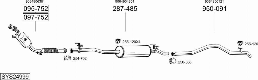Bosal SYS24999 - Ispušni sistem www.molydon.hr