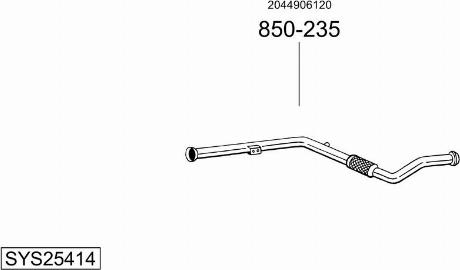 Bosal SYS25414 - Ispušni sistem www.molydon.hr