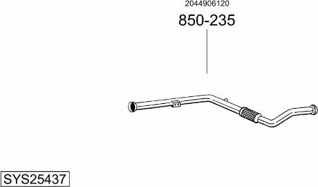 Bosal SYS25437 - Ispušni sistem www.molydon.hr
