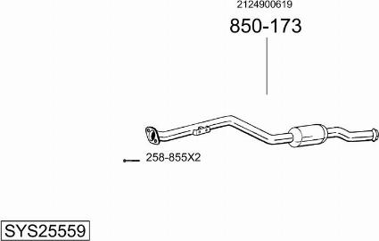 Bosal SYS25559 - Ispušni sistem www.molydon.hr