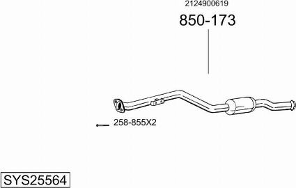 Bosal SYS25564 - Ispušni sistem www.molydon.hr