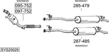 Bosal SYS25029 - Ispušni sistem www.molydon.hr