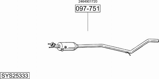 Bosal SYS25333 - Ispušni sistem www.molydon.hr