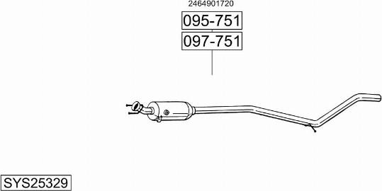 Bosal SYS25329 - Ispušni sistem www.molydon.hr