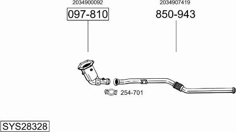 Bosal SYS28328 - Ispušni sistem www.molydon.hr