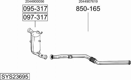 Bosal SYS23695 - Ispušni sistem www.molydon.hr