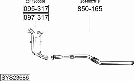 Bosal SYS23686 - Ispušni sistem www.molydon.hr
