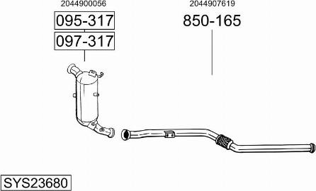 Bosal SYS23680 - Ispušni sistem www.molydon.hr