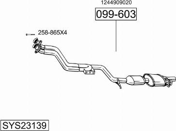 Bosal SYS23139 - Ispušni sistem www.molydon.hr