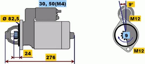 BOSCH 9 000 331 419 - Starter www.molydon.hr
